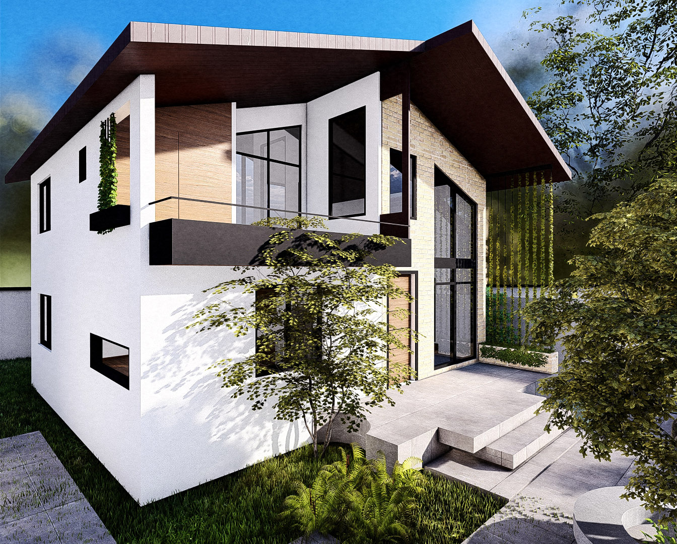 ویلا مدرن طراحی شده توسط شرکت آسپیان