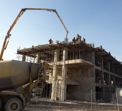 مراحل بتن ریزی پروژه مجتمع مسکونی گنبد سپهر