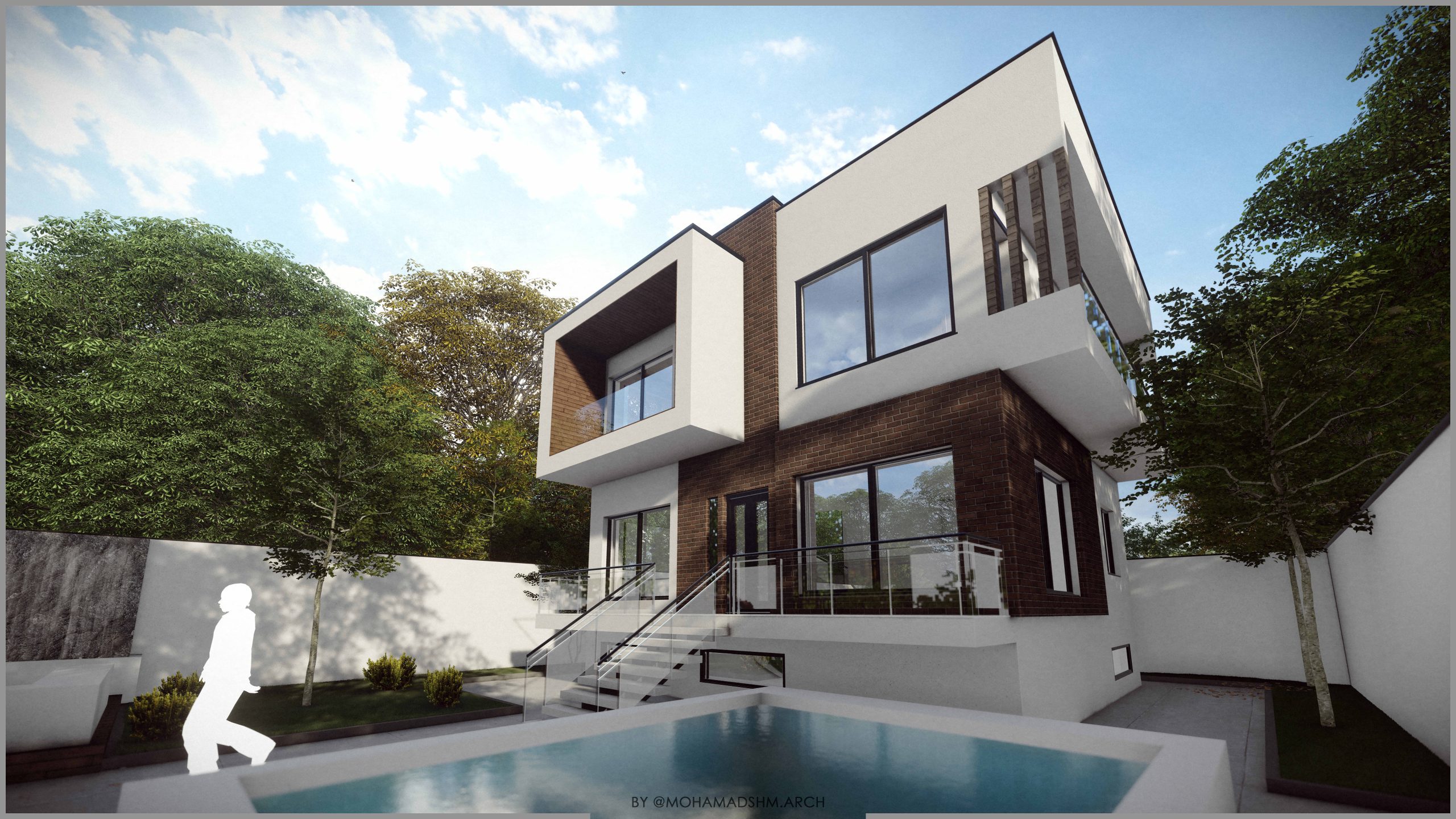 ویلا استخر دار طراحی شده در دماوند