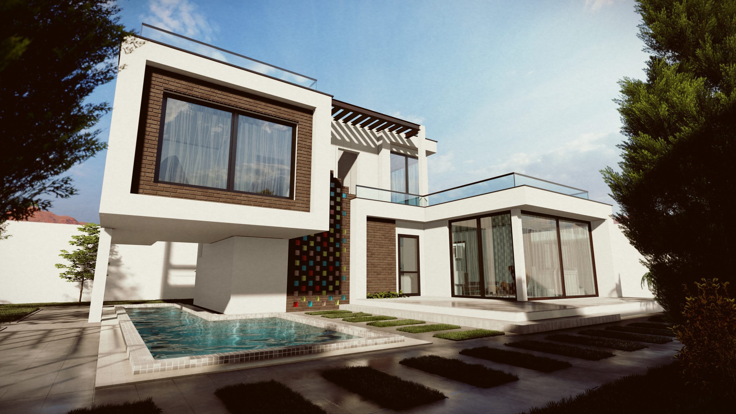 ویلای مدرن طراحی شده