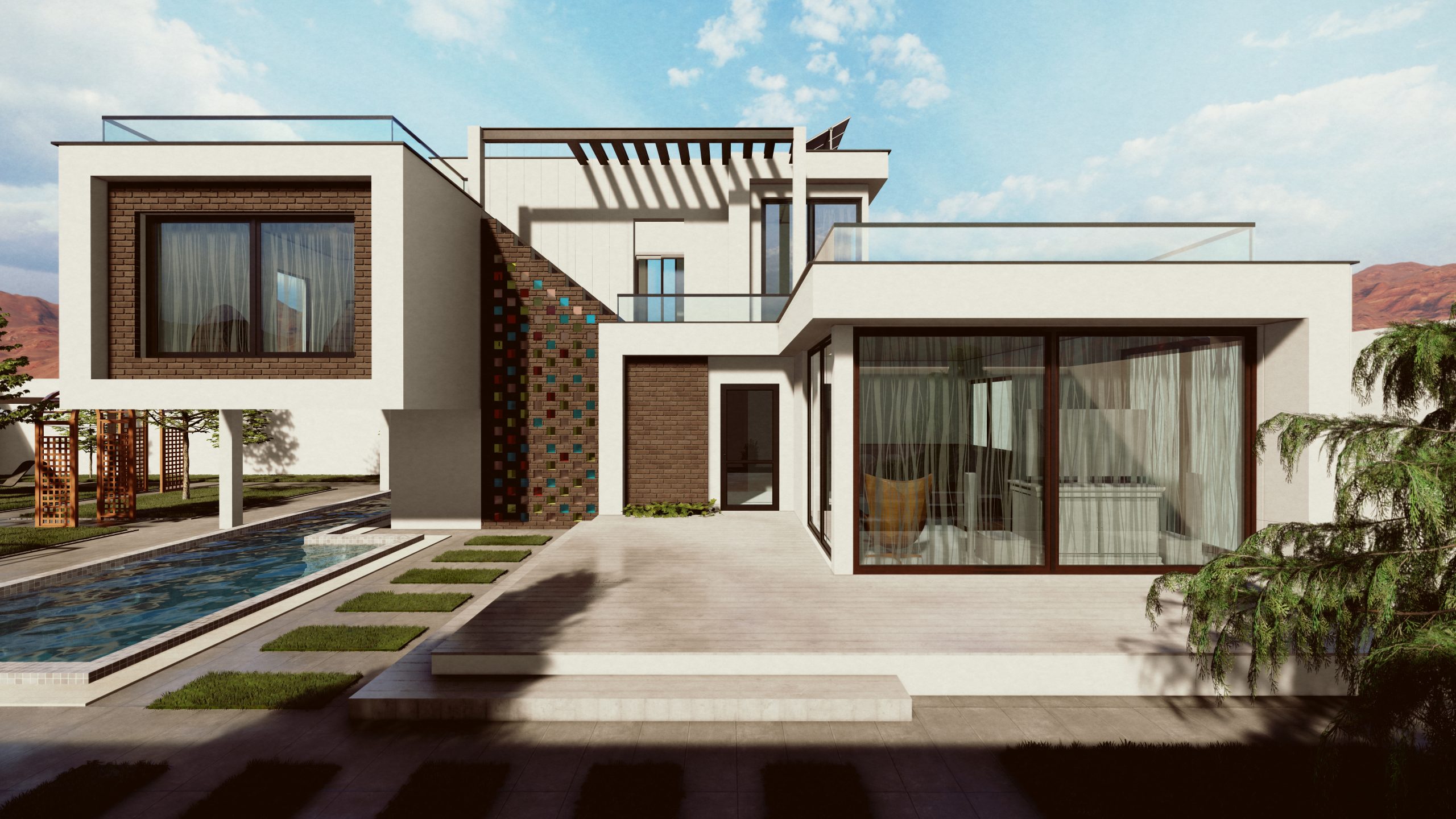 ویلای مدرن طراحی شده