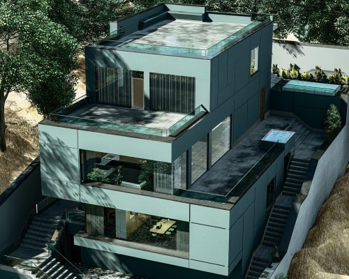 ویلای مدرن طراحی شده