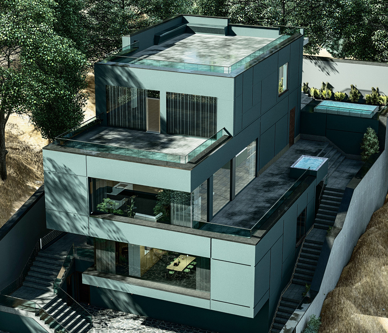 ویلای مدرن طراحی شده