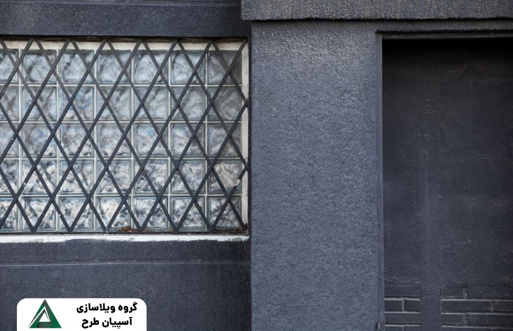 نمای سیمانی شسته