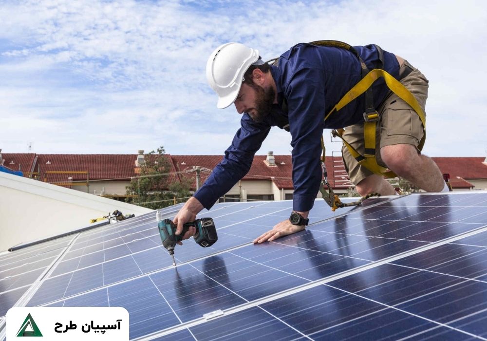 نصب پنل خورشیدی برای ویلا