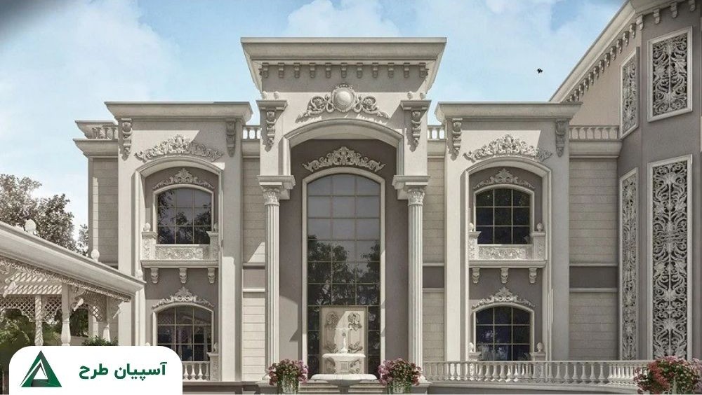 طراحی نمای رومی