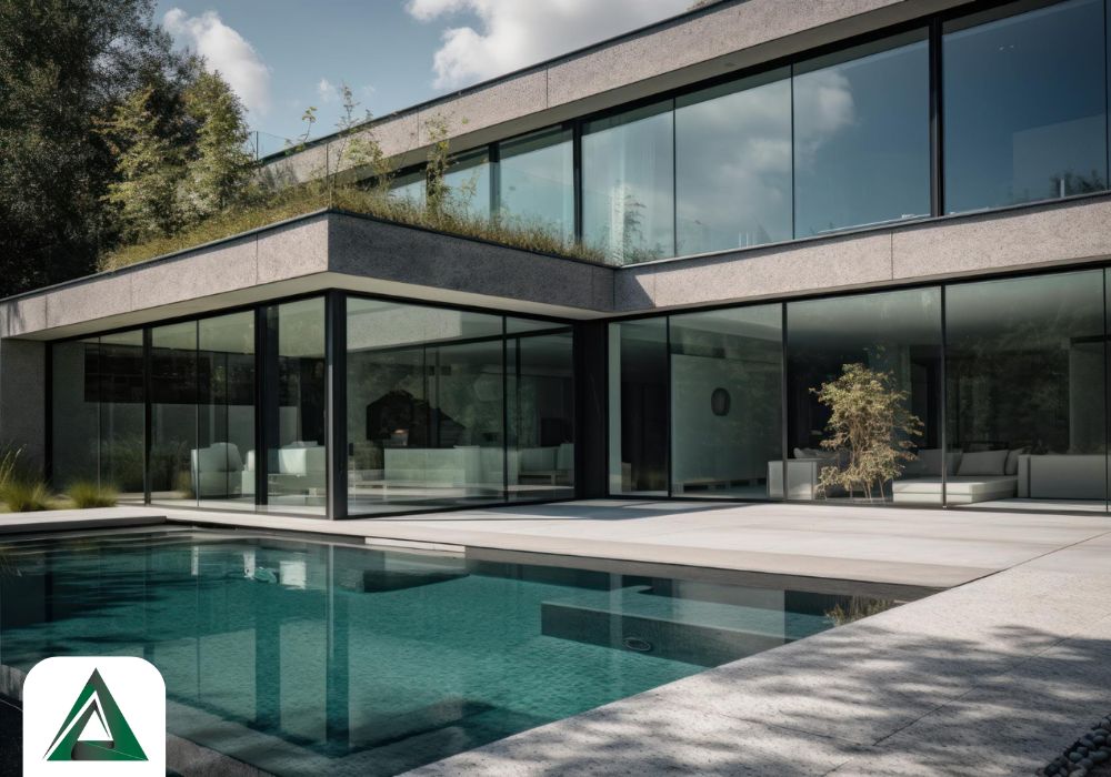 نمای لوکس شیشه ای