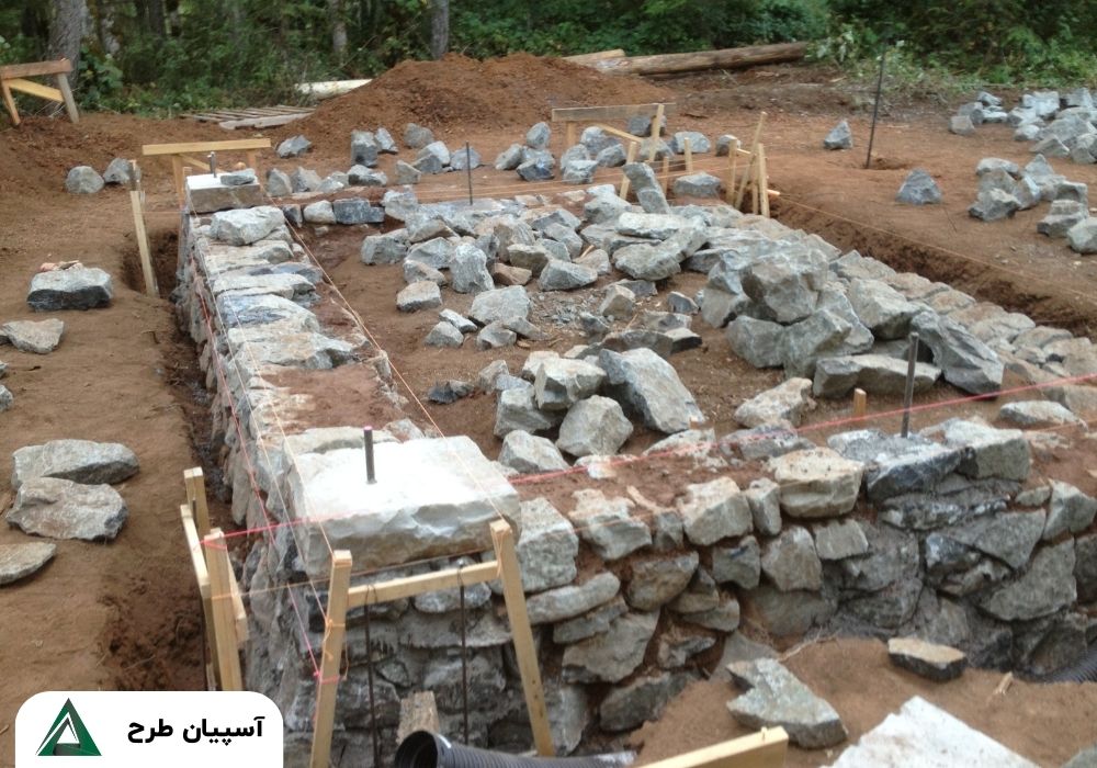 فونداسیون ویلا برای زمین شیب دار