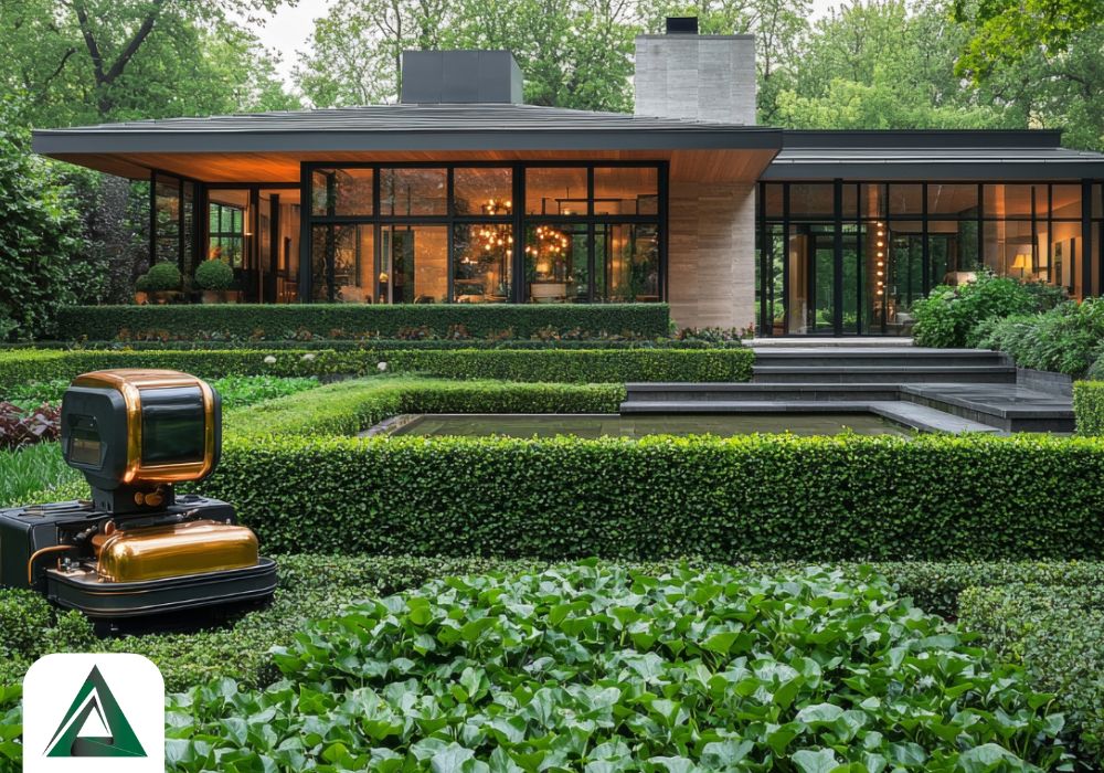 تمیز کردن محوطه ویلا قبل فروش