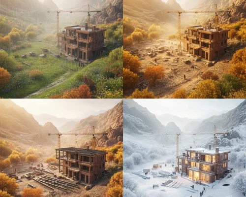 فصل مناسب ساخت ویلا