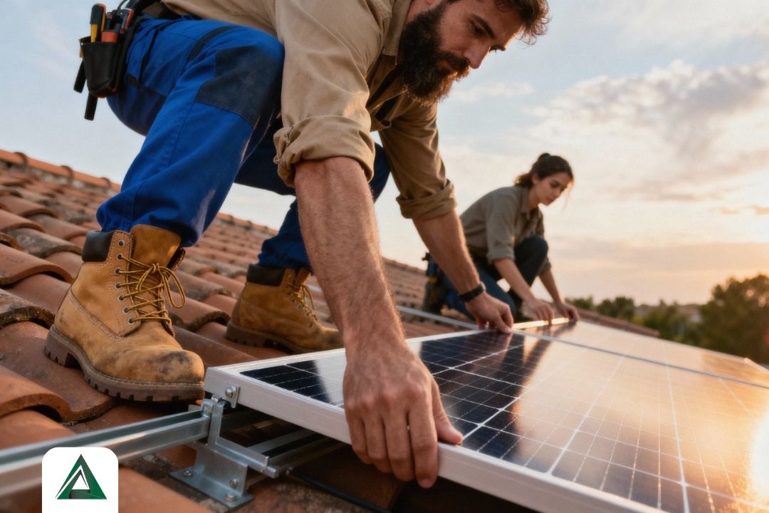 نصب سیستم گرمایش از کف خورشیدی در ویلا